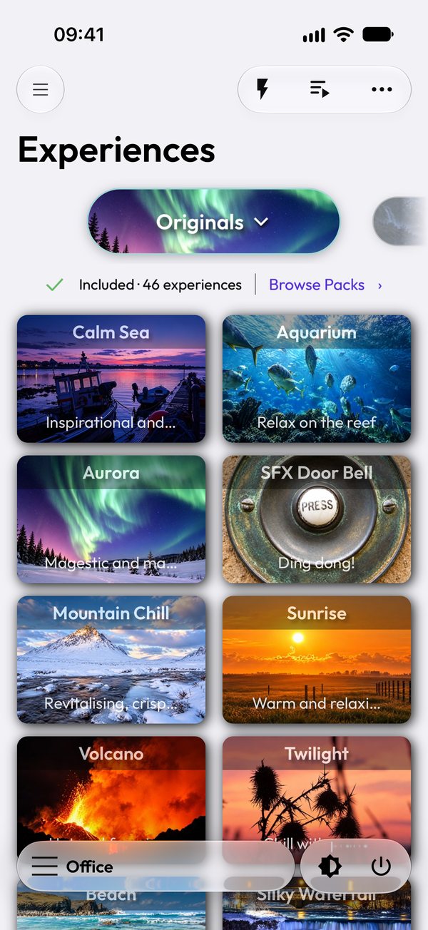 Experiences library (light mode)