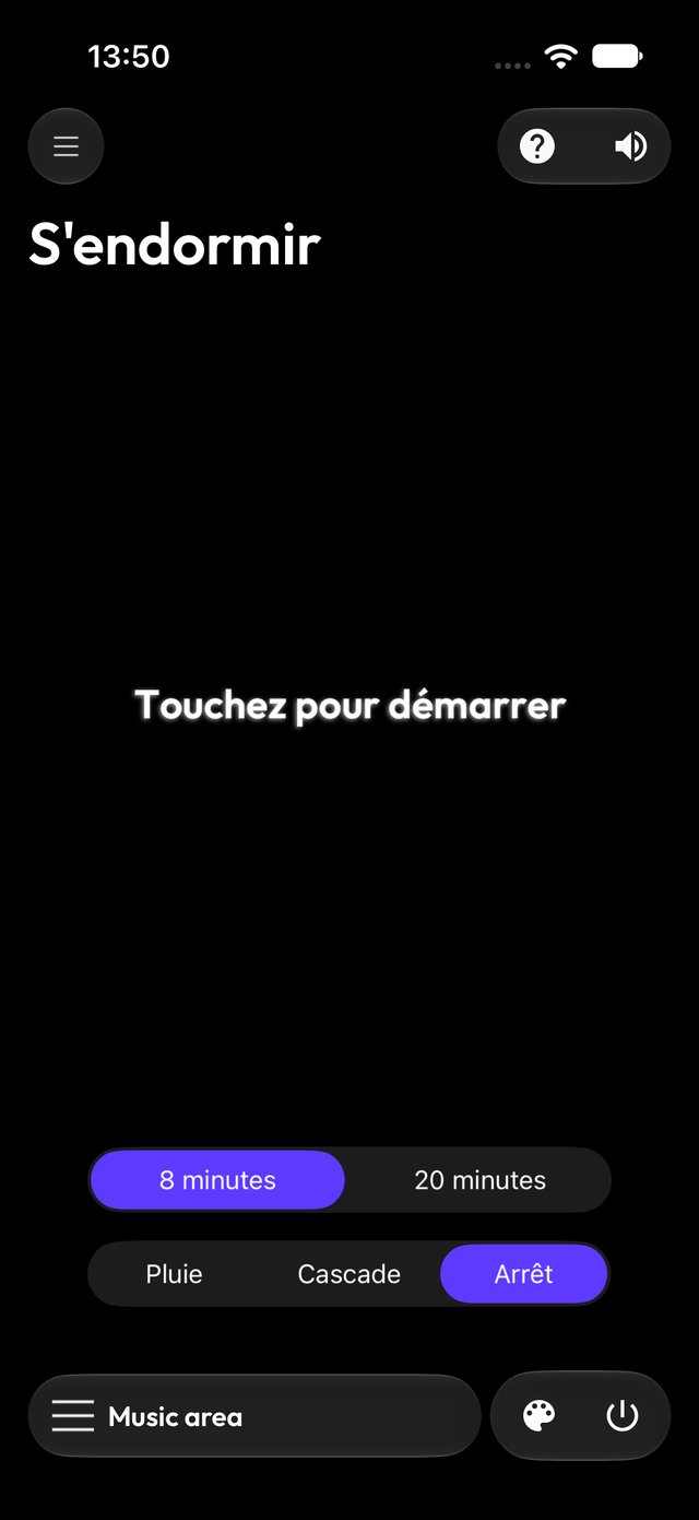 Lumière respiratoire pour s’endormir