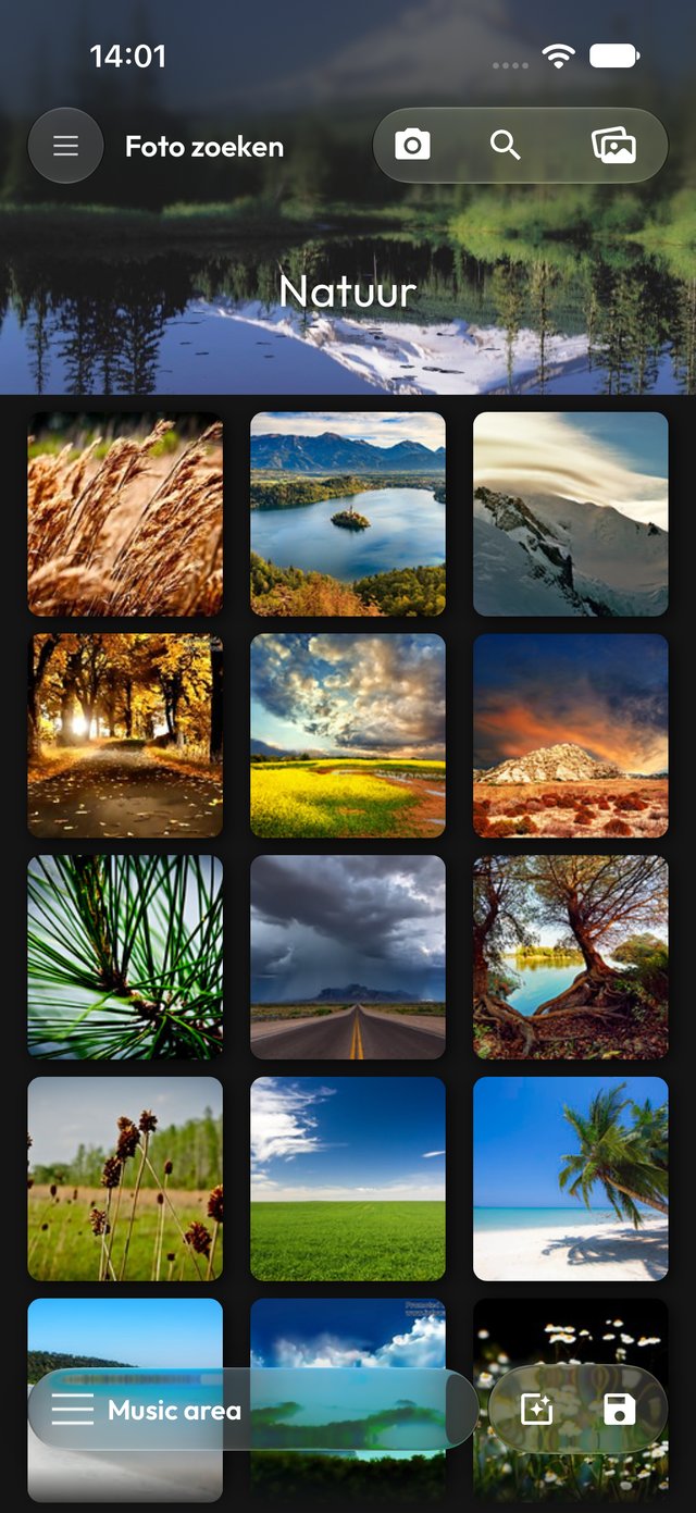 Fotozoekfunctie voor scène-inspiratie